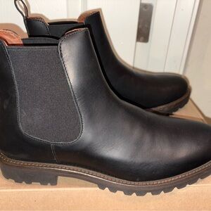 Men’s Patina Black Leather Ankle Boots from Portland leather
